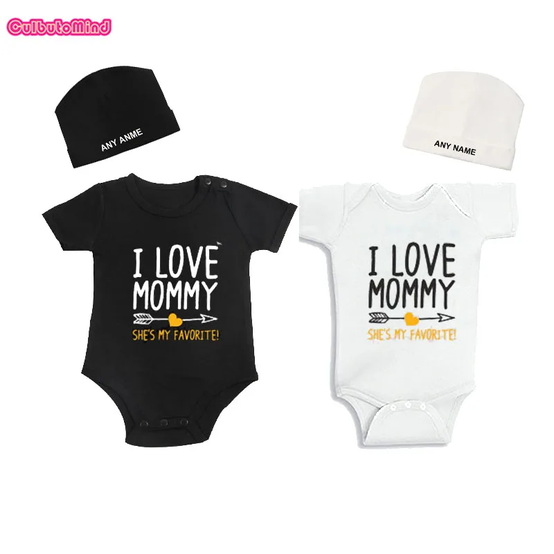 Culbutomind с надписью I LOVE Mommy она моя самая любимая принт близнецов детский