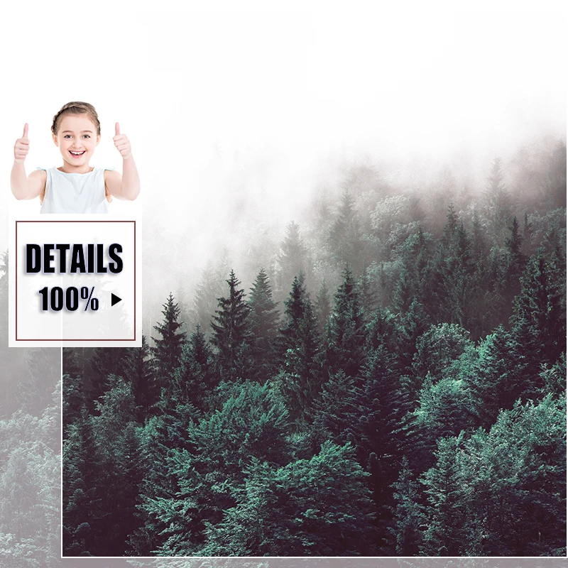 Nordic Decoration Forest Wall Art Canvas Poster Minimalist Print Painting Landscape Picture For Living Room Home Decor | Дом и сад