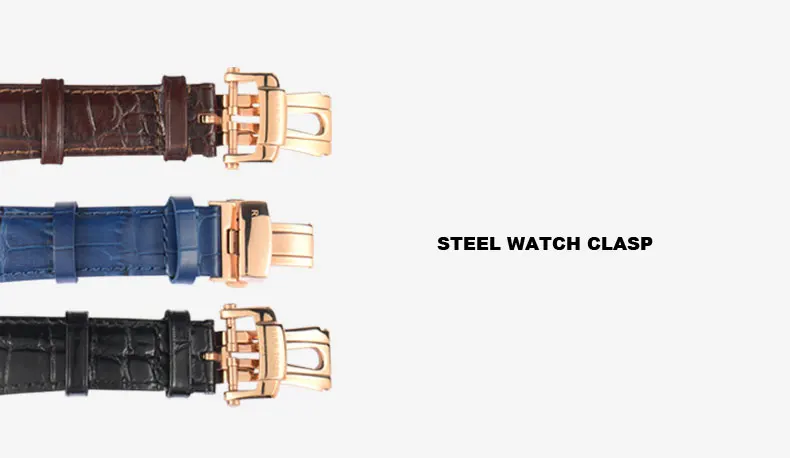 Reef Tiger Settle Serier RGA1639 мужские деловые модные часы Hallow Out Dia автоматические механические наручные часы с кожаным ремешком