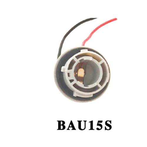 BAU15S Керамический разъем Viecar для H1/H3/H4/H7/H8/H11/HB3 9005/HB4 9006/BA15S/BAU15S/T10/T20 LEDBulb разъем кабеля автомобильной лампы - Название цвета: BAU15S