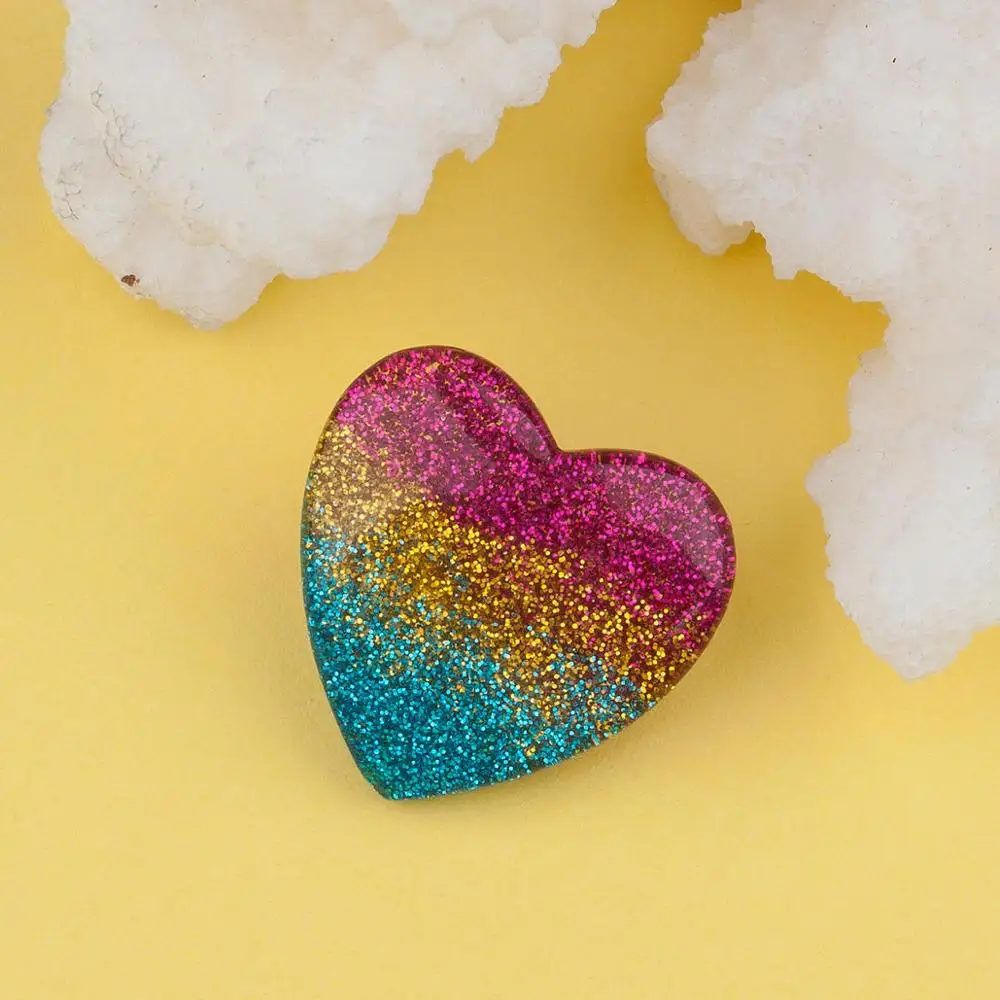 DoreenBeads блестящие, ручной работы, брошь на булавке, полимерная, многоцветная, в форме звезды, Луны, броши для женщин, девушек, рубашки, сумки, пальто - Окраска металла: 6