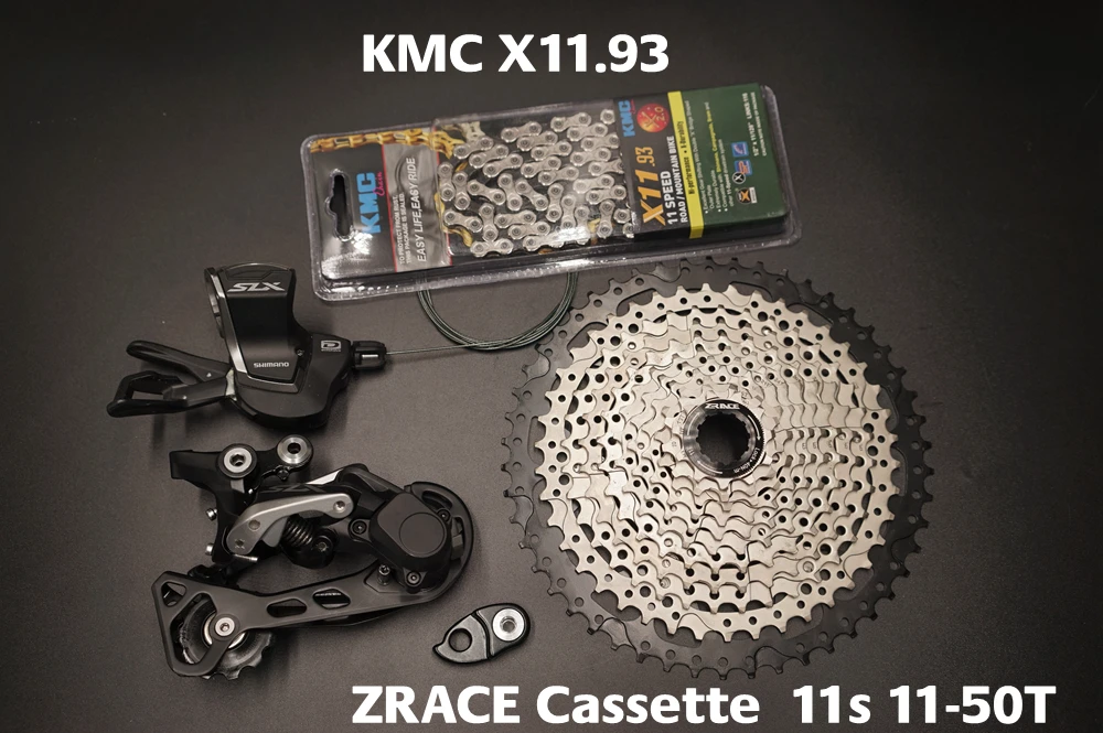 Shimano SLX M7000 триггерный переключатель передач+ задний переключатель 11s+ sunracing X8/CSMX8/ZRACE кассета 11-50T+ KMC X11/YBN 11s цепь