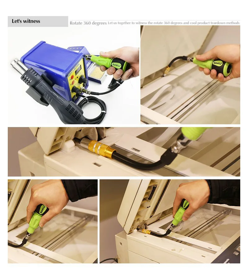 34 in 1 Screwdriver Set Bits BAKU Professional Hardware PC Computer Electronic Repair Multi Tool Kit with Flexible Shaft | Инструменты