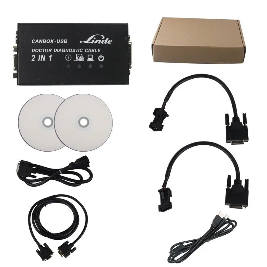 Linde Canbox и Doctor 2в1 Lindes Canbox с высококачественными линдами Canbox USB диагностический инструмент Lindes Pathfinder программное обеспечение