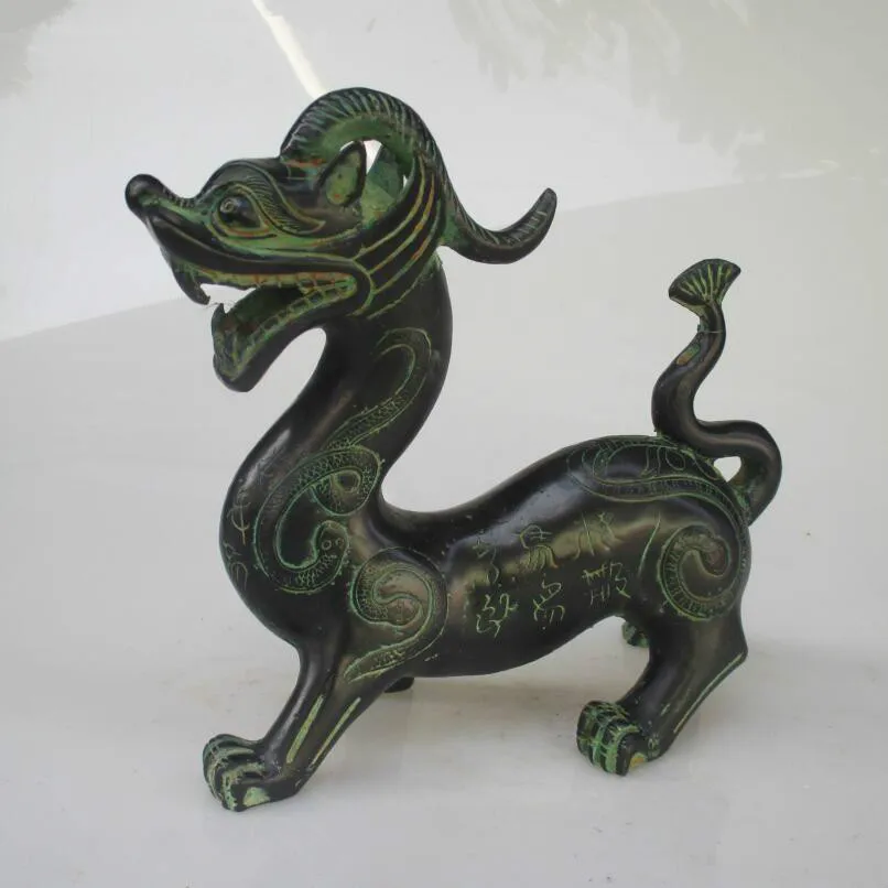 

Collectible Decorated Old Bronze Carved China Ancient animal "Unicorn" Sculpture/Big Unicorn Statue