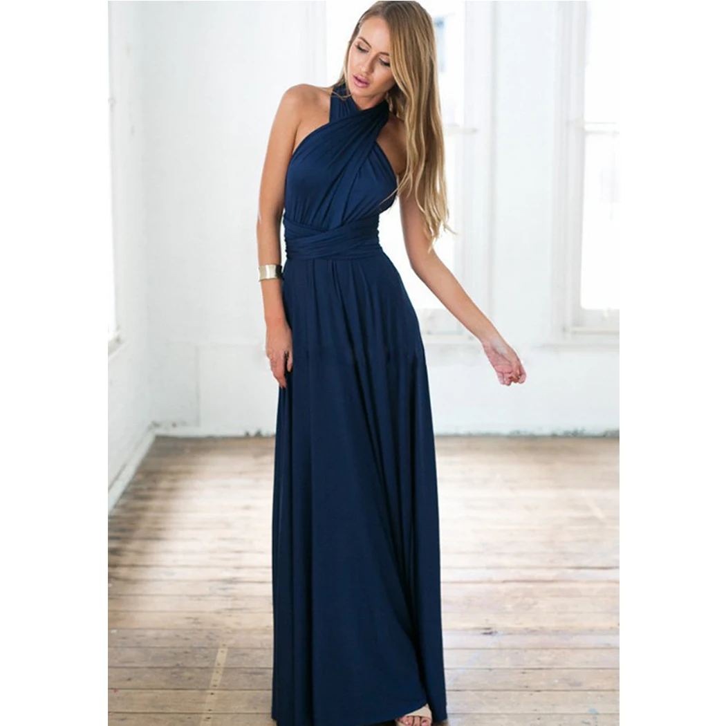 Женское многослойное платье макси сексуальное Бандажное длинное в стиле бохо