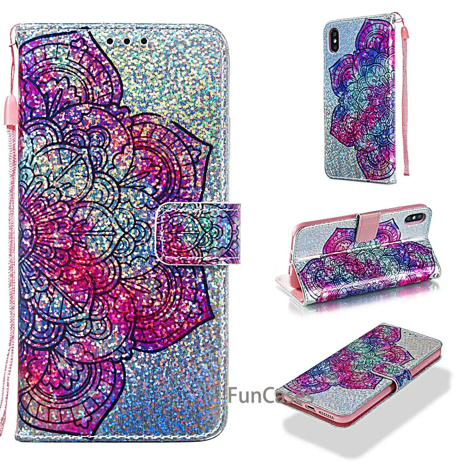 Для iphone Xs Max роскошный чехол с подставкой флип кошелек ретро из искусственной