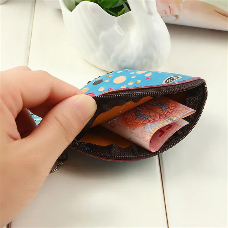 Милый кожаный брелок с рыбкой сумка на молнии мультяшный рисунок рыбы сменный