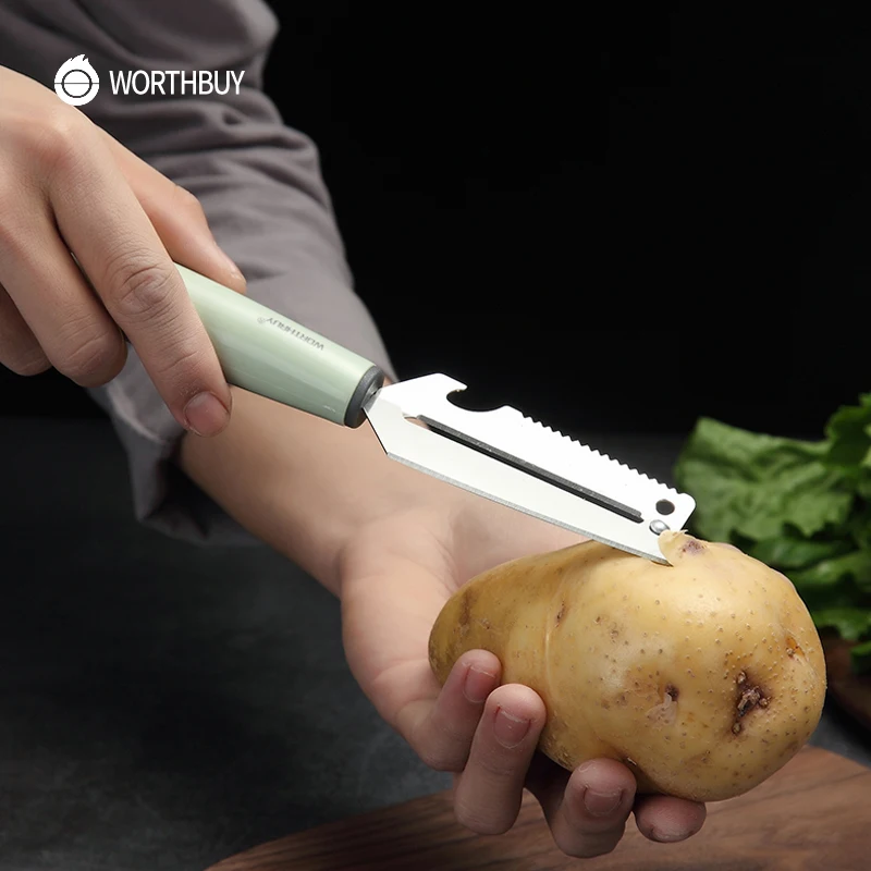 WORTHBUY многофункциональная Овощечистка из нержавеющей стали кухонные аксессуары