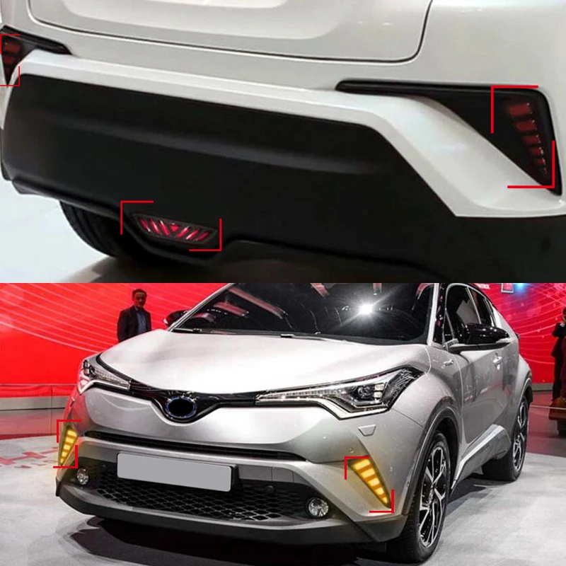 Аксессуары светодиодный ные передние дневные ходовые огни и задний стоп сигнал