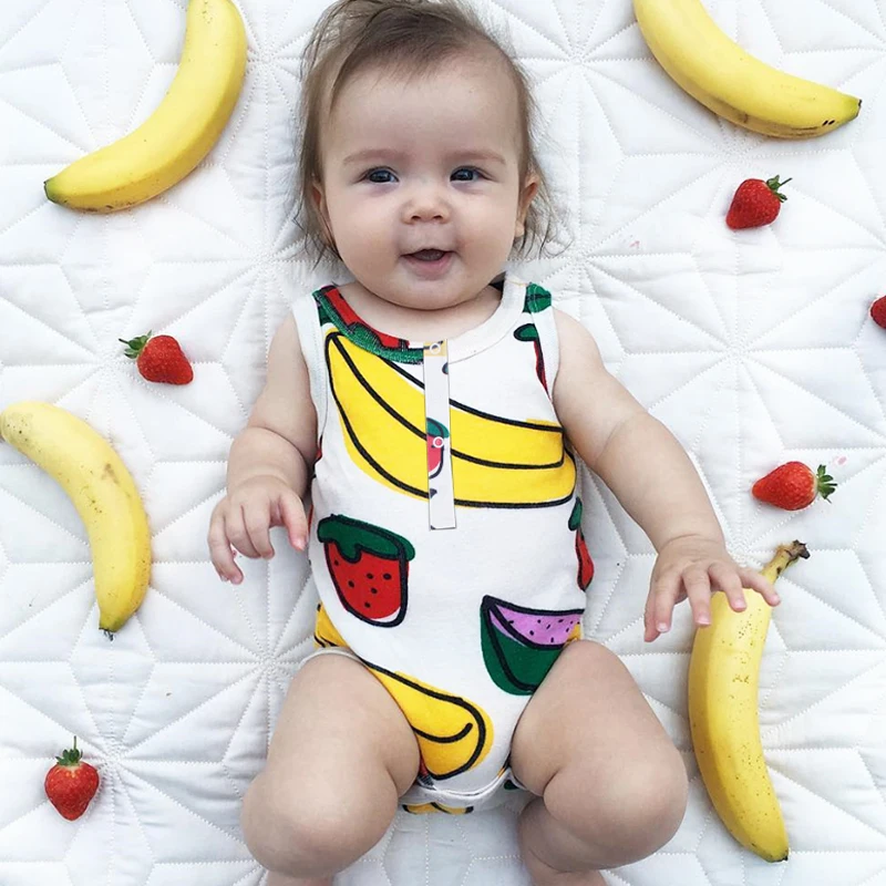TinyPeople ползунки для малыша летний хлопковый комбинезон без рукавов Жилеты bebe