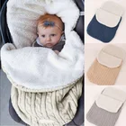 Шерстяные вязаные крючком спальные мешки для новорожденных детские одеяла детская коляска спальный мешок флисовое постельное белье для младенцев трикотажное одеяло