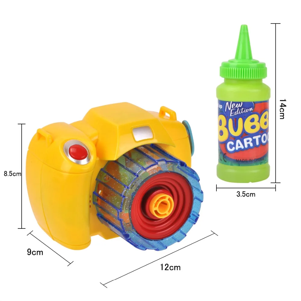 Dewel музыкальный фотоаппарат мыльные пузыри детские игрушки пистолет мыльный