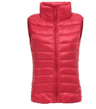 Женский пуховой жилет в Корейском стиле 1 шт./лот Повседневный облегающий