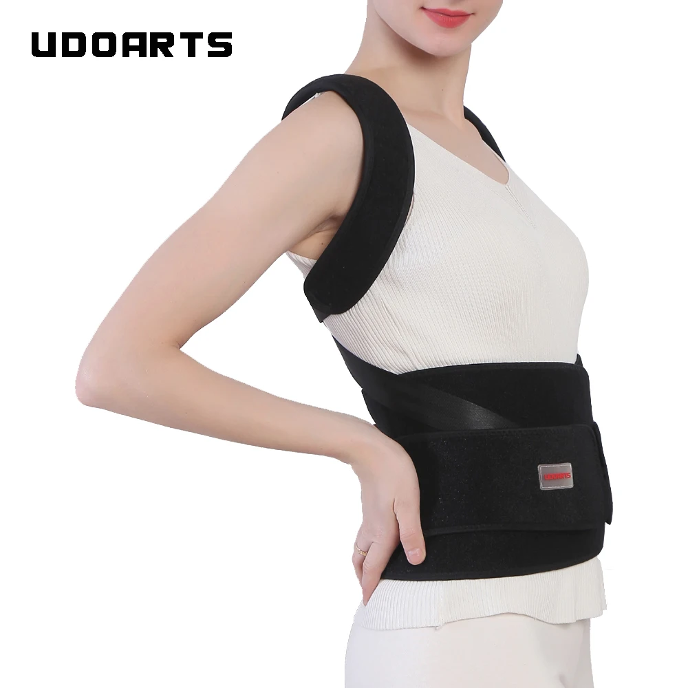 Udoarts Adjustable Back Support Brace With Posture Corrector |