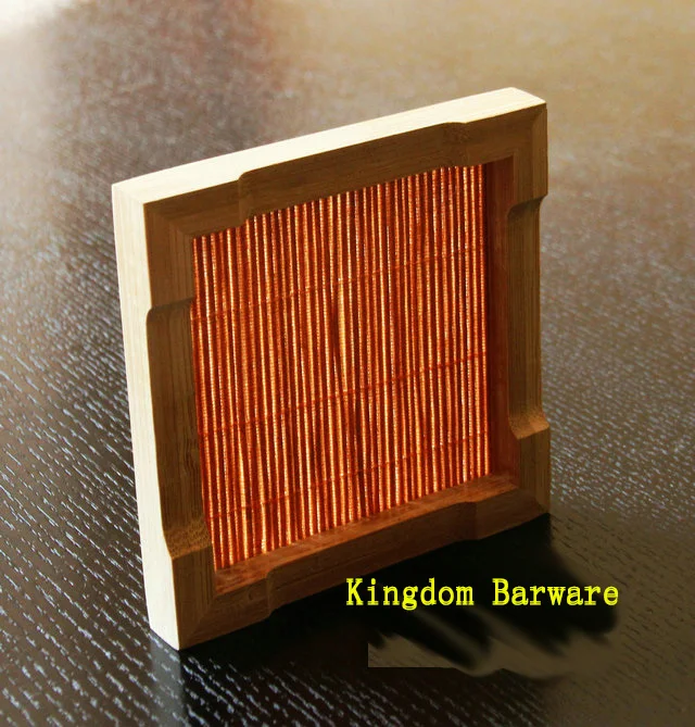 Набор из 6 бамбуковых подставок для коктейльных напитков стеклянная чашка Tiki