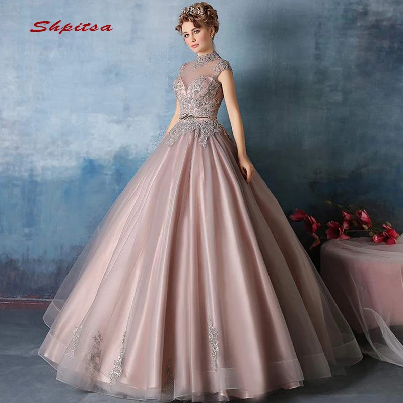 

Женское бальное платье Quinceanera, украшенное стразами и бисером, для выпускного вечера, 16, 16