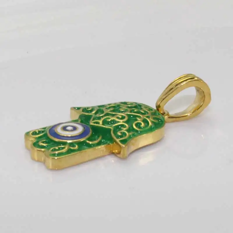 Подвеска и ожерелье Hamsa с ручкой Фатимы Турецкий Дурной глаз Ислам Мусульманские