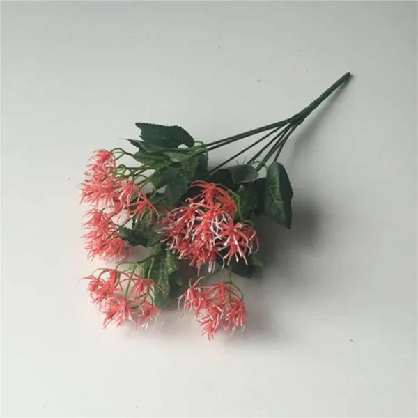 10 P поддельные Manjusaka связка(7 стебель/пучок) 14,5" Моделирование Пластиковые красные семена лилии красный паук для Домашние украшения для свадьбы искусственные поплавки