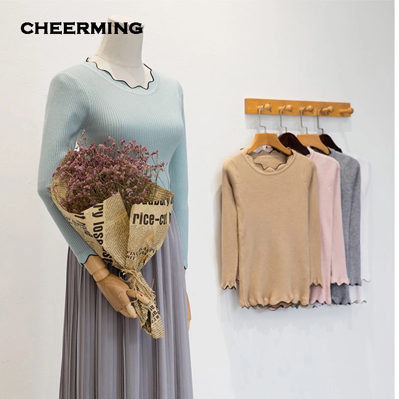 2017 осенние и зимние женские новый корейский низкий воротник эластичный тонкий