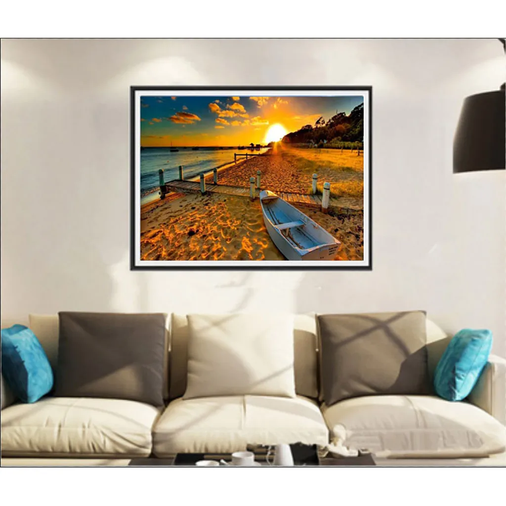 Картины по номерам 5D Вышивка горный хрусталь приклеенные DIY алмазная живопись