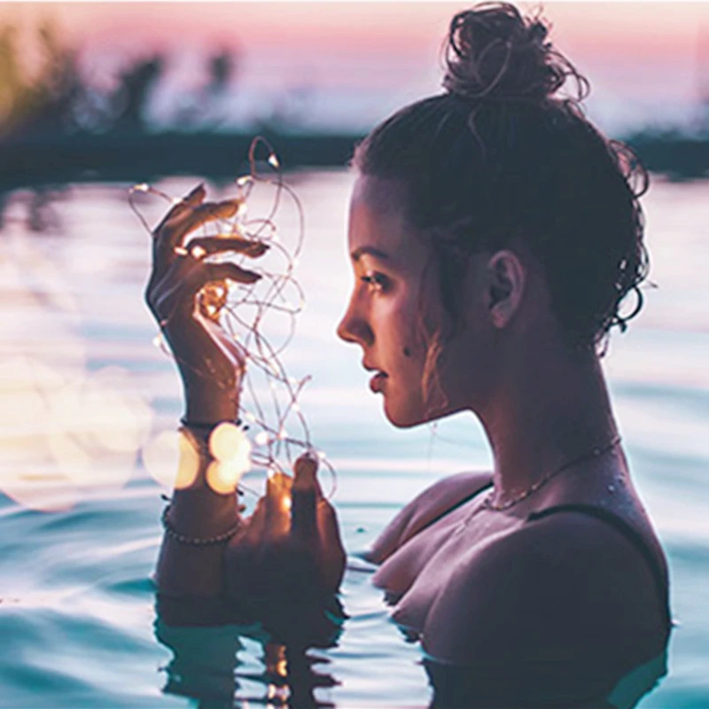 Светодиодная Водонепроницаемая гирлянда 8 режимов USB 10 м 100 светодиодов | Лампы и