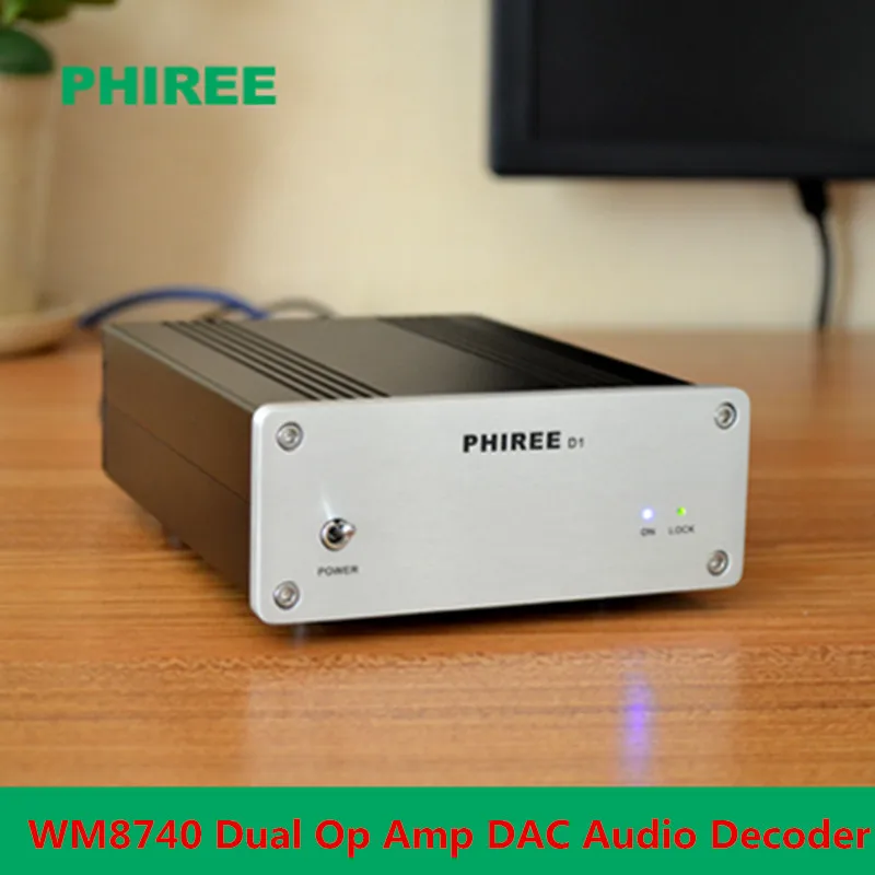 WM8740 Dual Op Amp DAC аудио декодер USB плата волоконно коаксиальный вход Цифровой