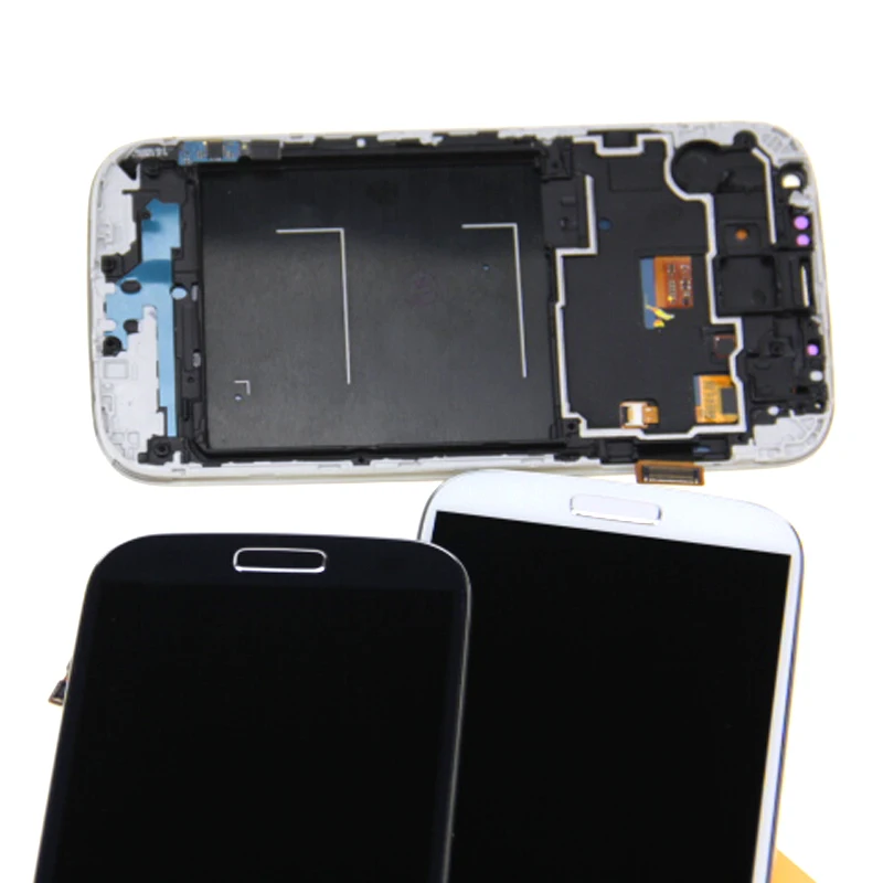 Comaptible для samsung Galaxy S4 I9500 ЖК дисплей сборки Сенсорный экран Дисплей цифратор + рамка