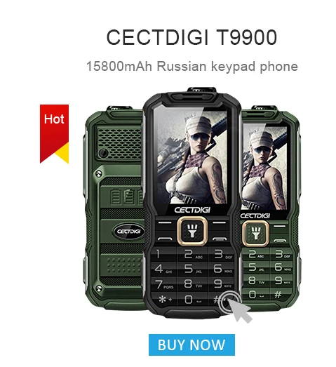 3 сим-карты телефон 3 резервный мобильный телефон cectdigi T19 Power Bank fm-gsm фонарик русская клавиатура арабский клавиатуры мобильного телефон