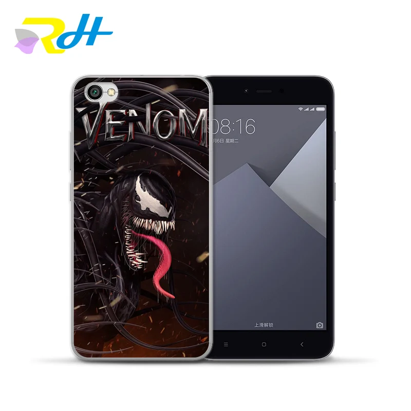 Для xiaomi Coque Etui прозрачный силиконовый мягкий чехол venom для Redmi 4X 4A Pro Note 5A mi 5X6 Plus |