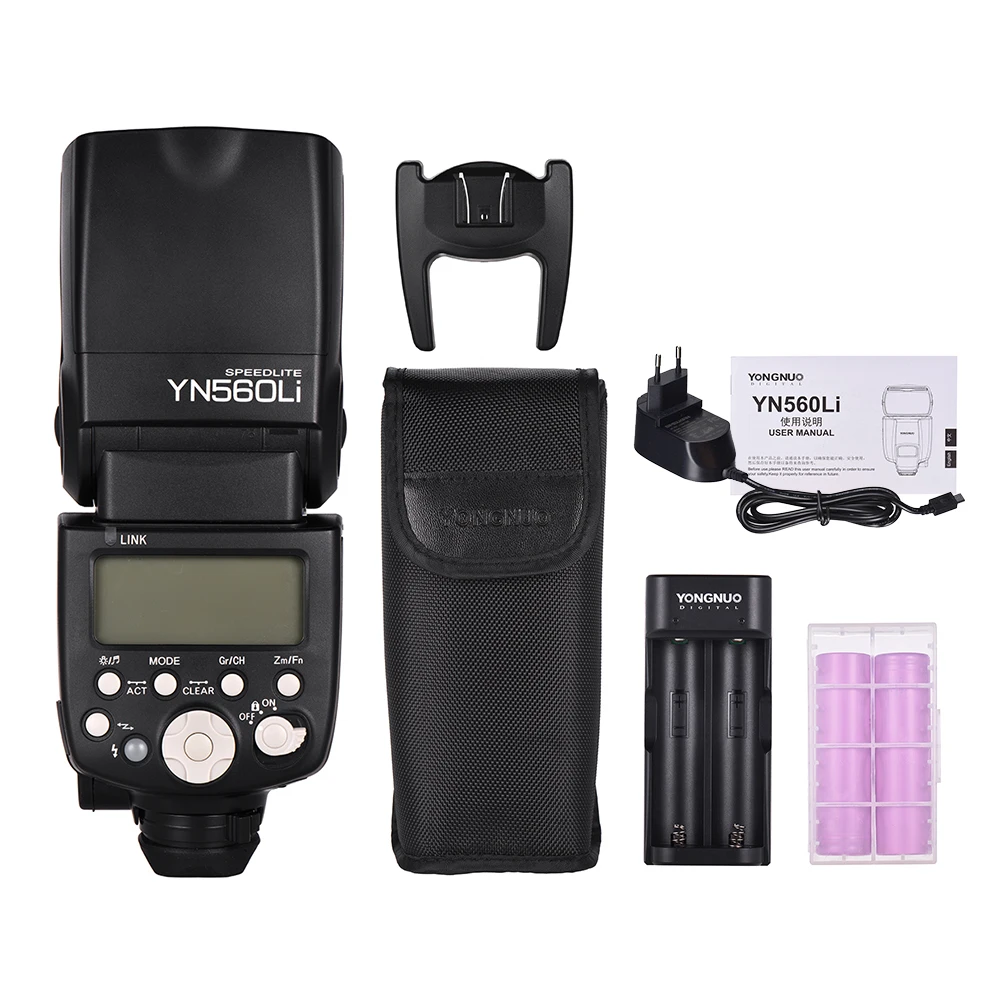 YONGNUO YN560Li Вспышка Speedlite для DSLR Камеры GN58 5600K беспроводной модуль приемопередатчика