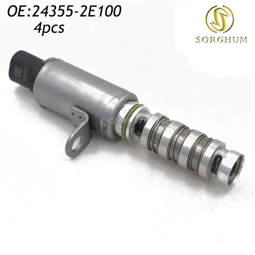 

4PCS 24355-2E100 243552E100 VVT Variable Timing Solenoid/Oil Control Valve for Hyundai Elantra Kia Soul 1.8L/2.0L