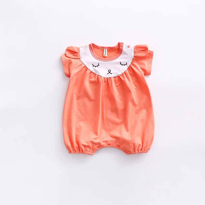 Детские Обувь для девочек комбинезон летние милые короткий рукав Комбинезоны