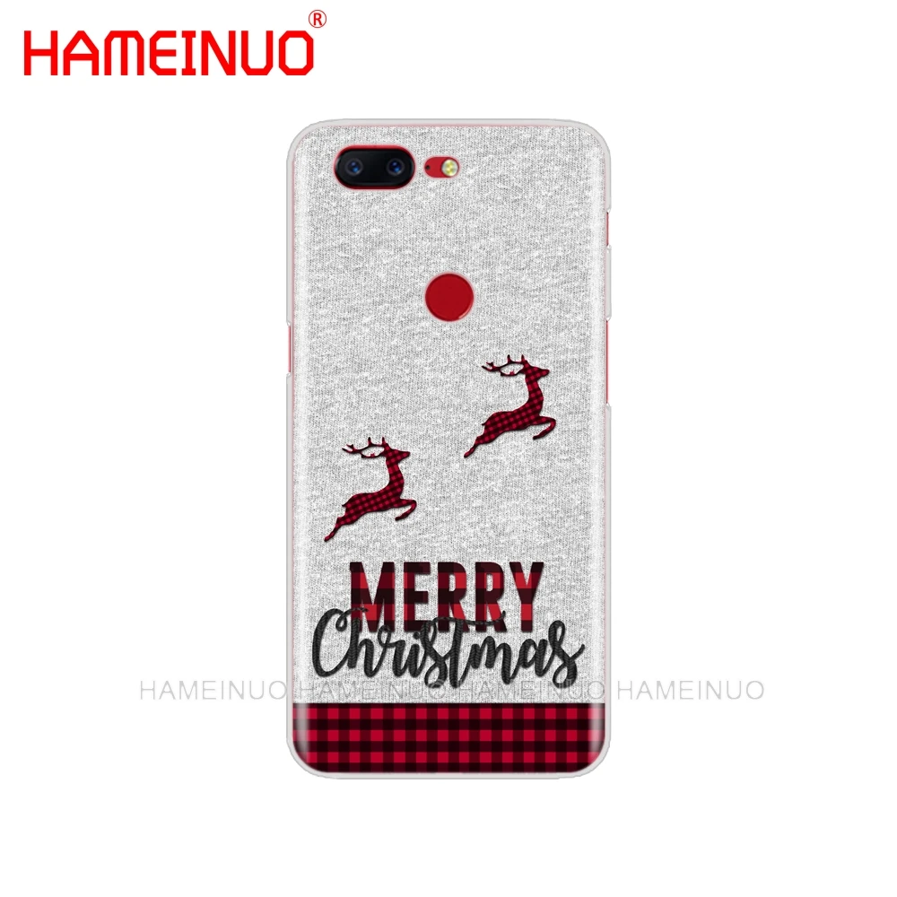 HAMEINUO Милый лось Рождество олень мультфильм год чехол для телефона для Oneplus one plus 6 5T 5 3 3t 2 X A3000 A5000 - Цвет: 43232