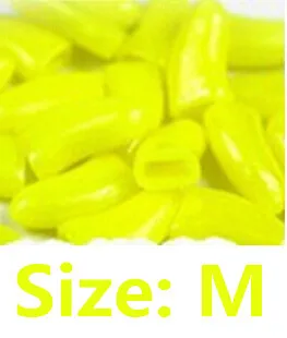 Yellow M 20 шт./партия, насадки на Когти для кошек, кошек, для ухода за ногтями, для пола, защита когтей, мягкие колпачки для лап, мягкие колпачки для ногтей для кошек - Цвет: Yellow M