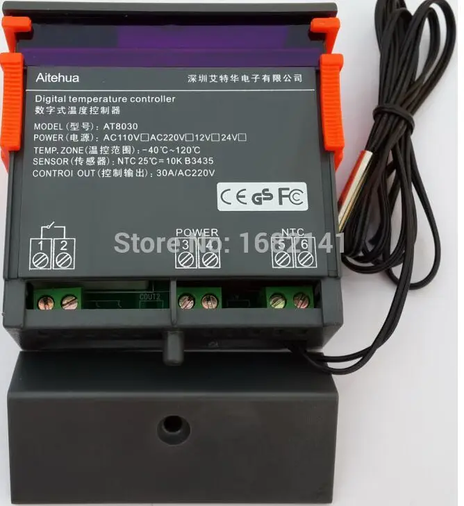 AT8030 10A 16A 30A AC 220V 110V DC 12V 24V Точность Термостат Регулятор контроллер температуры для