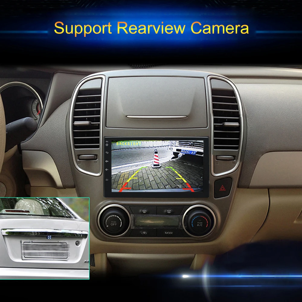 Поддержка dab 2din Android 7 1 автомобильный dvd плеер стерео gps + Wifi Bluetooth RDS FM AM радио