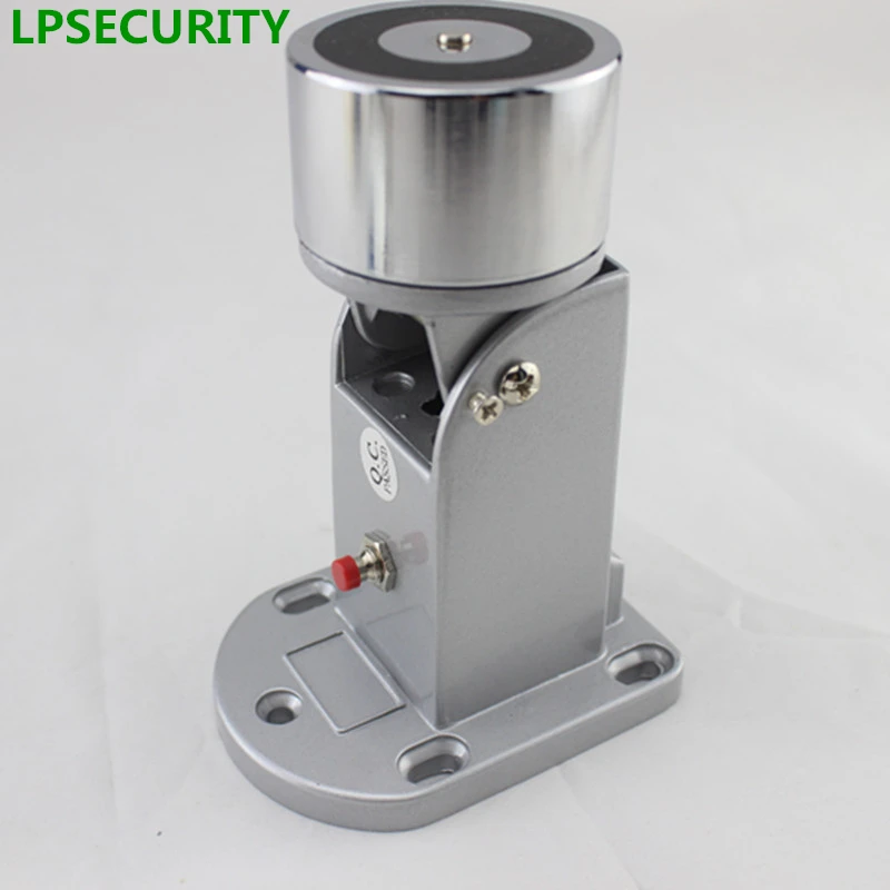 LPSECURITY 12VDC 60kg electric solenoid magnetic door gate stopper holder sucker for fire emergency fail safe model | Безопасность и