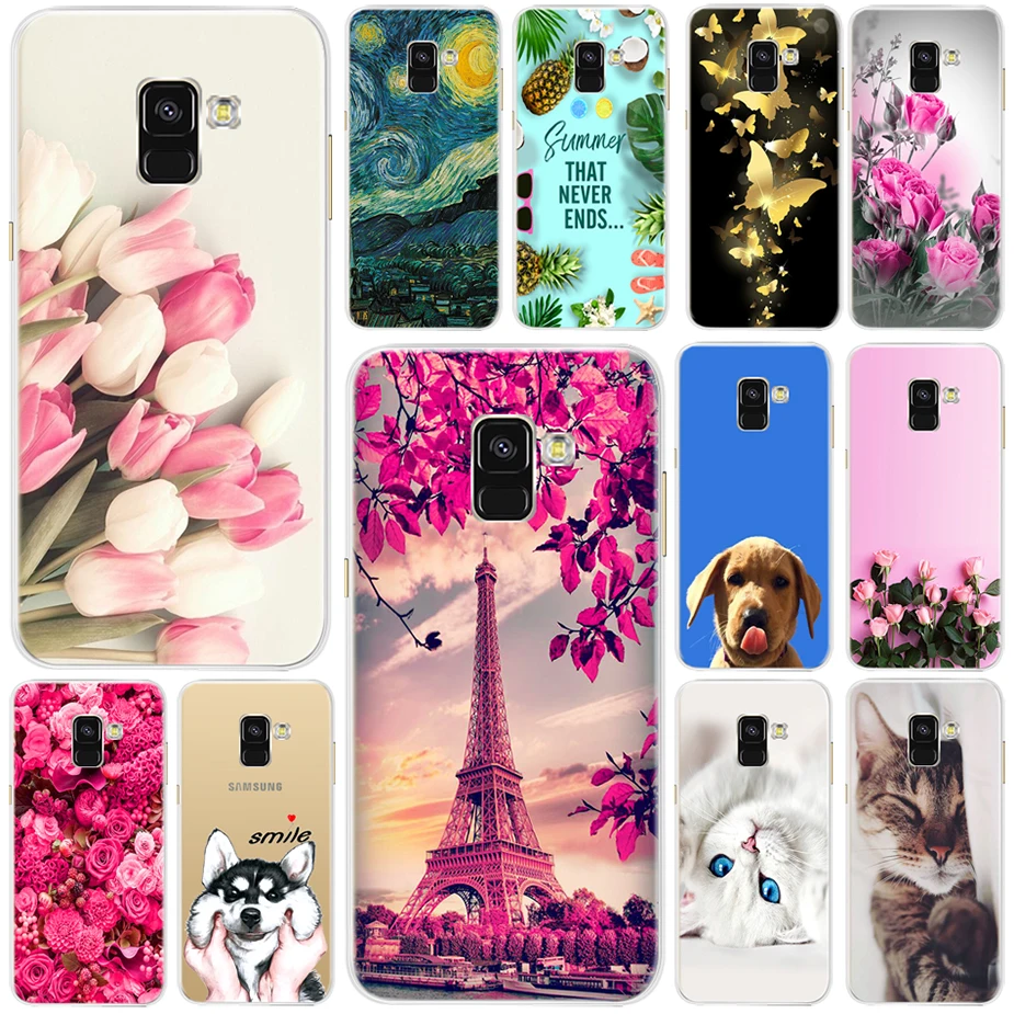 Чехол для Samsung A8 2018 3D чехол из ТПУ Galaxy A530 SM-A530F задняя крышка телефона корпус |