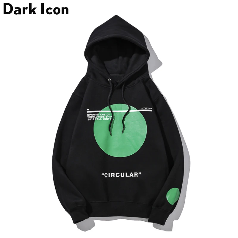 Толстовка с капюшоном DARK ICON флисовая толстовка круговой печатью зимний свитер и