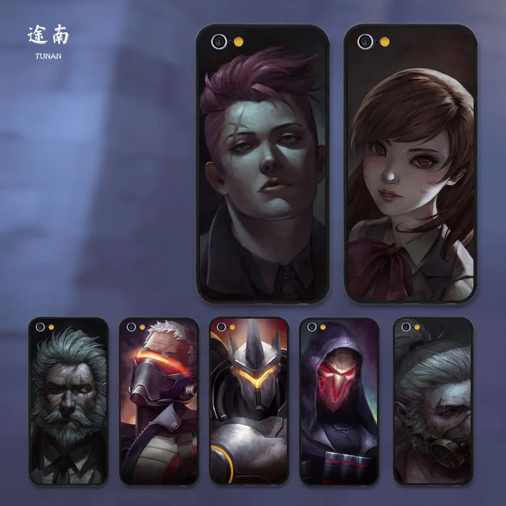 TUNAN для overwatch пластиковая жесткая задняя чехол iPhone 6 7 8 plus/7 plus/6 plus Милая обложка
