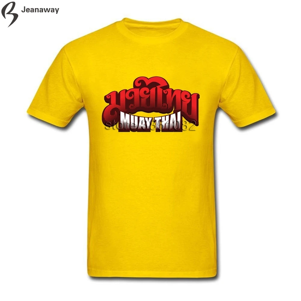 Для мужчин футболка 2018 Новое поступление Муай Тай простая короткий рукав Crewneck