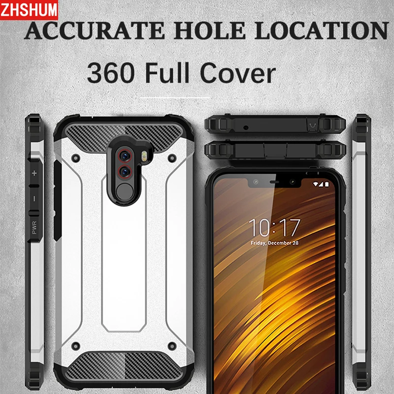 Hybrid Armor Case for Xiaomi Redmi Note 5A Prime Pocophone F1 Bumper Silicone 360 Full Back Cover Note5A Poco F 1 | Мобильные