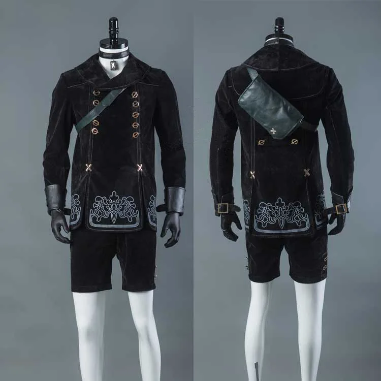 Костюм для косплея NieR Automata jourha No.9 9S куртка + брюки рюкзак подтяжки перчатки