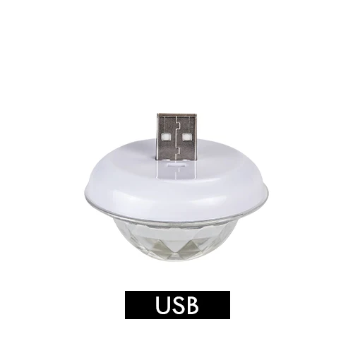 4 Вт мини USB диско-светильник волшебный Dj светильник сценический светильник ing эффект светильник Micro usb тип-c Ios Хрустальный диско-шар звук вечерние светильник s - Цвет: type A USB