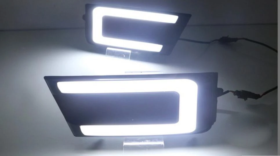 Skod Octavia Дневной светильник;~, хром, LED,! Светодиодный, Octavia туман светильник, 2 шт./компл.; превосходные; yeti fabia, быстрый, Octavia