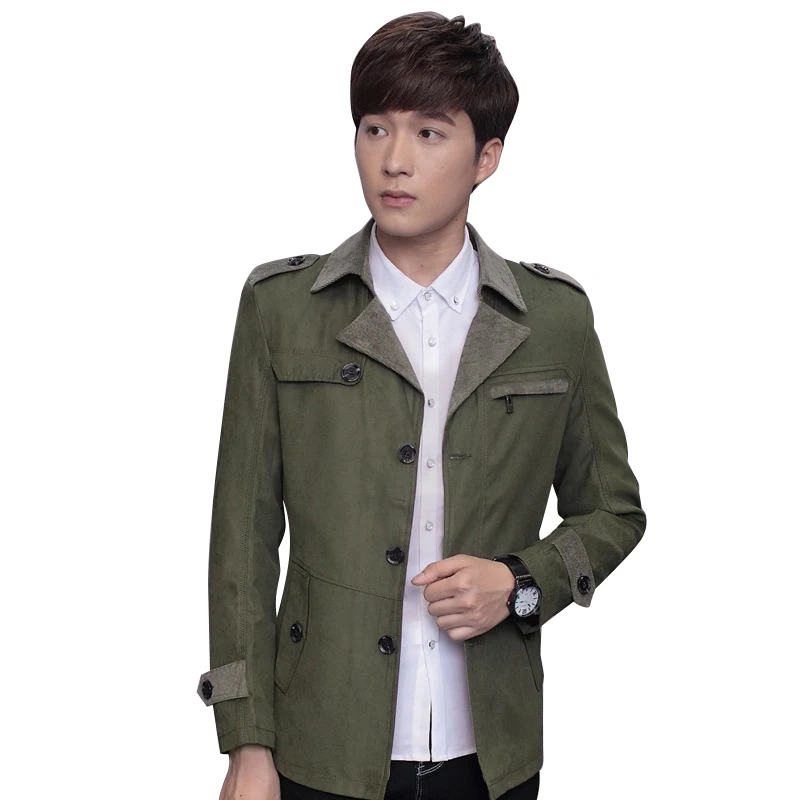 Высококачественная Мужская куртка с отложным воротником верхняя одежда мужской