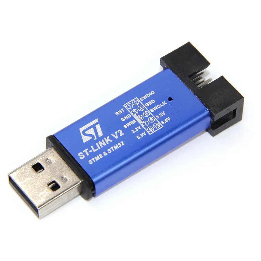 50 комплектов Stlink ST Link V2 Mini STM8 STM32 симулятор загрузки программирования с покрытием
