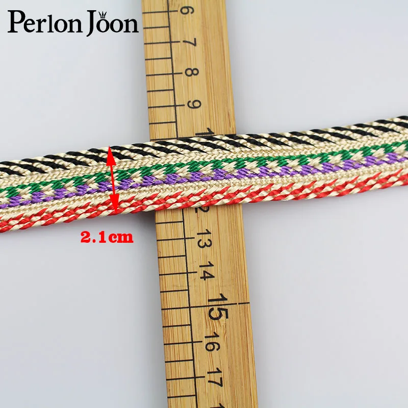 

10 yard 2.1cm New Color gold thread polyester webbing clothing bag shoes decorative ribbon woven decorative accessories ZD003