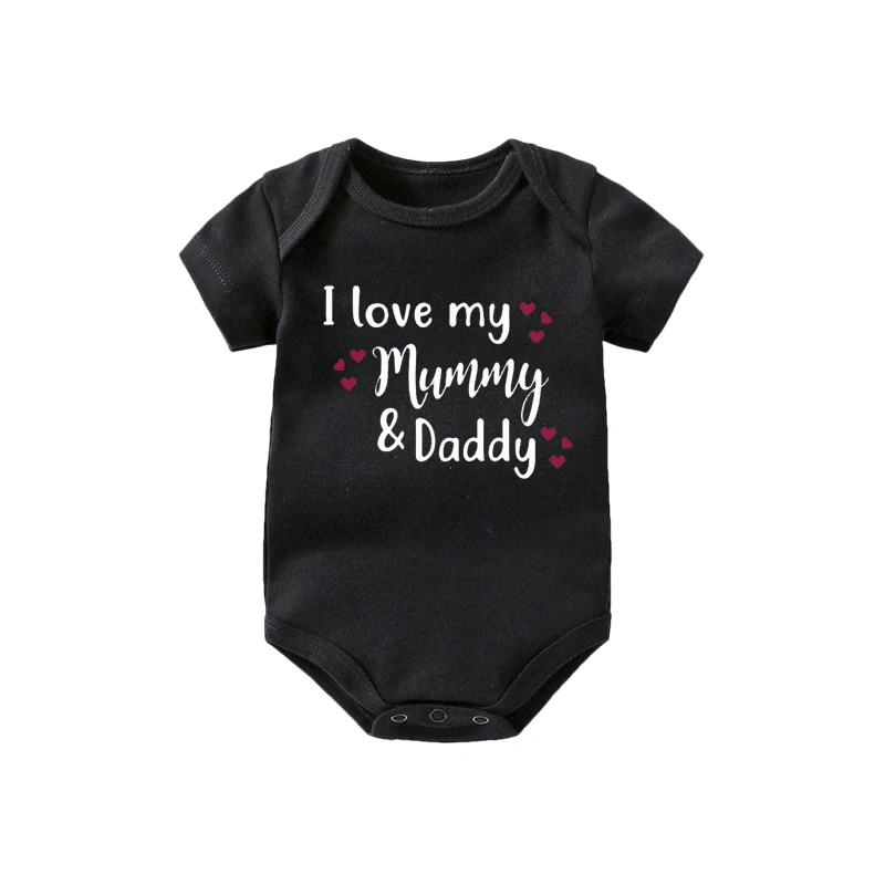 Culbutomind I love my Mommy and daddy/Забавный Цельный боди для малышей топ размер подарок